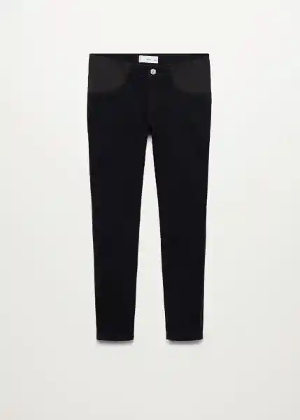 Pantalón Mternitb-i Tejano Negro Talla L Mujer Mango