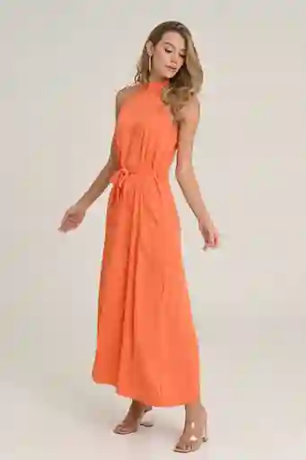 Vestido Aurora Color Naranja Talla S Ragged