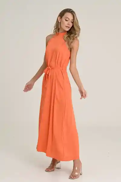 Vestido Aurora Color Naranja Talla S Ragged