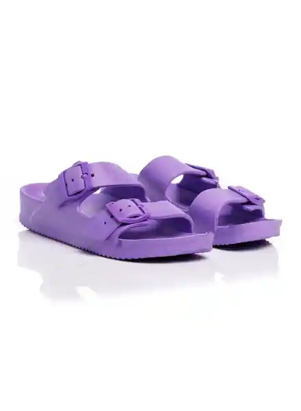 Sandalias Niña Eva Tipo Birken Morado Talla 33 People