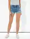 Short Mujer Azul Talla 4 American Eagle 13336542