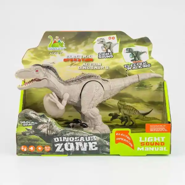 Maypa Dinosaurio Raptor Sonido Café 27 x 10 cm