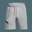 Under Armour Short Unstoppable Flc Para Hombre Gris Talla SM