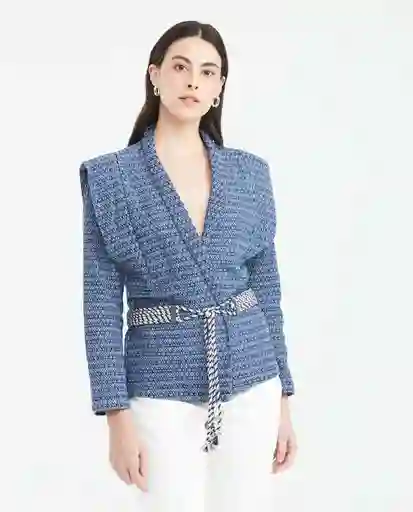 Chaqueta Kimono Denim Azul Medianoche Ultraoscuro S Chevignon