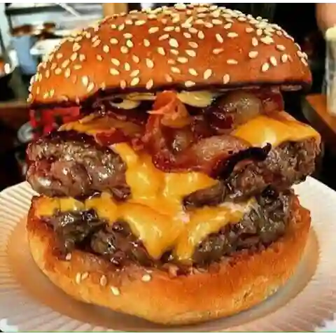 Hamburguesa Doble de Res