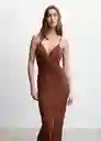 Vestido Jess Terracota Talla L Mujer Mango