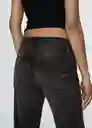 Jean Tokio Tejano Negro Talla 36 Mujer Mango