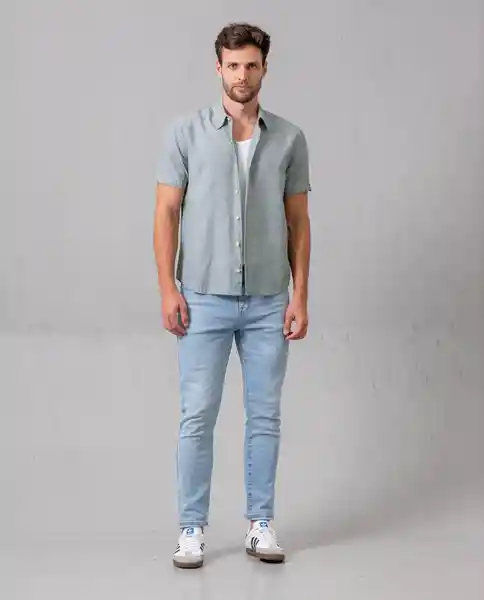 Camisa Hombre Verde Ambiente Medio Talla L 43987 Rifle