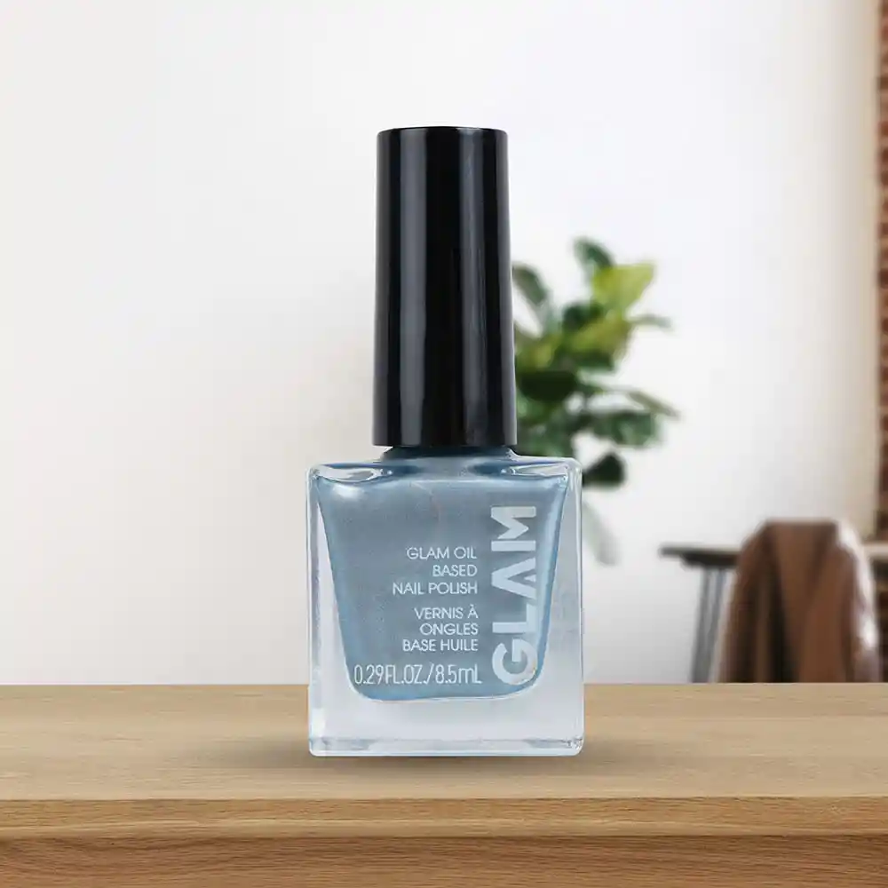 Miniso Esmalte Para Uñas a Base de Aceite Azul Metálico