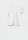 Camiseta Liman Blanco Talla XXL Hombre Mango