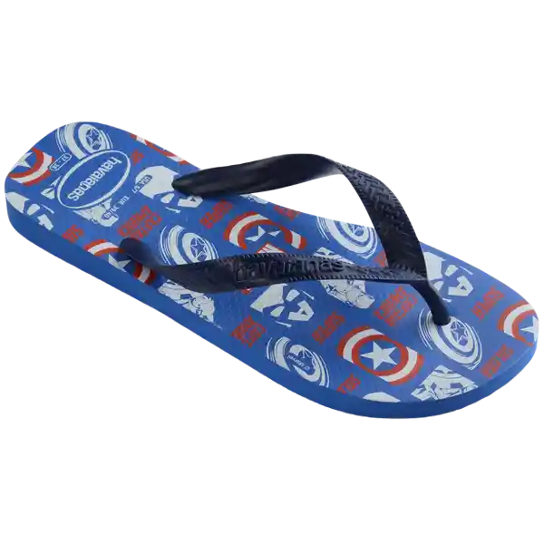 Sandalias Top Marvel Lgmn Azul Estrella T. 44 4146953 Havaianas