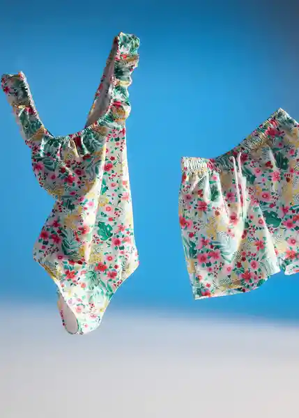 Short Bañador Alohab Verde Talla 11 Niños Mango
