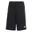 Adidas Short 3-Rayas Para Niño Negro Talla M Ref: HY4714