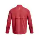 Under Armour Buzo Streaker Half Zip Hombre Rojo Talla LG