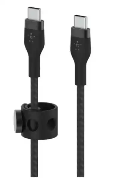 Belkin Cable Pro Flex USB-C a USB-C Con Correa Negro 3 m