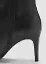 Botines Lluvia Negro Talla 40 Mujer Mango