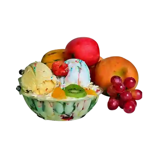 combo Fresas con crema  y Ensalada personal