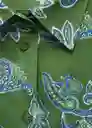Camisa Mamba Verde Talla M Mujer Mango