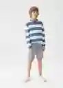 Bermuda Richard Gris Talla 06 Niños Mango