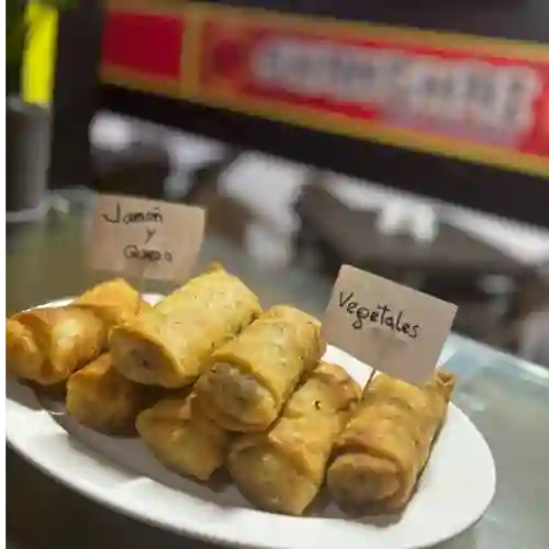 Lumpias de Jamon y Queso