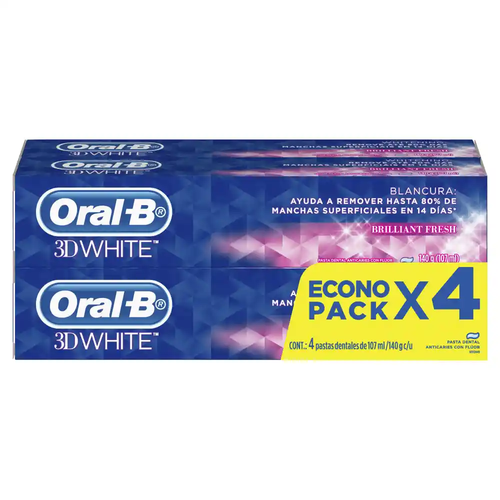 Oral-B Crema Dental 3D White Brilliant Fresh