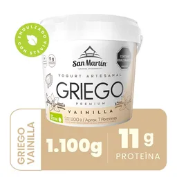 San Martin Yogurt Griego premium artesanal Sabor a Vainilla