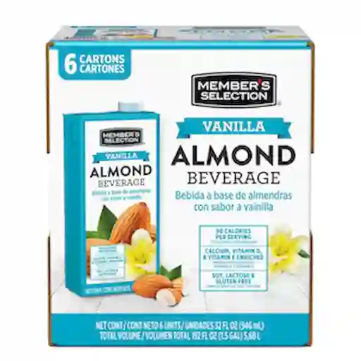 Members Selection Bebida de Almendras Sabor a Vainilla