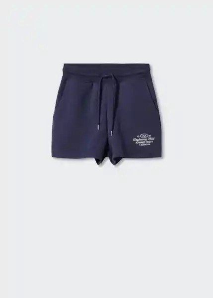 Short Basilea Navy Talla M Mujer Mango