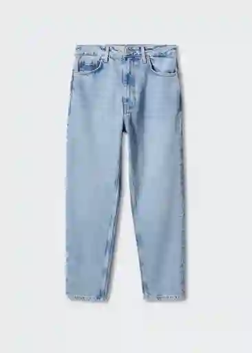 Pantalón Jean Mom 2000 Tejano Medio Talla 46 Mujer Mango