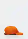 Gorra Grafic Naranja Talla 99 Hombre Mango