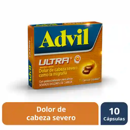 Advil Ultra Ibuprofeno (400 mg) Cafeína (65 mg)