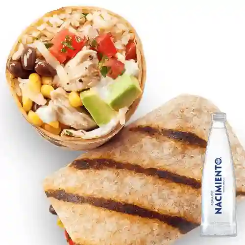 Combo Burrito Texmex Grande +Nacimiento S/gas 500ml