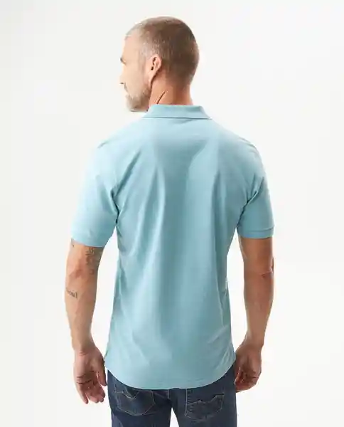 Camiseta Polo Muscle Masculino Azul Cameo Medio L Chevignon