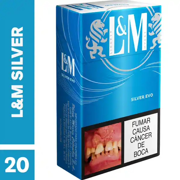 L&M Silver​ x 20 Cigarrillos