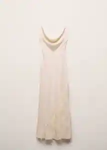 Vestido Hanoi Off White Talla M Mujer Mango