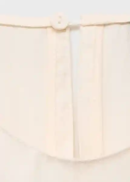 Vestido Pepa Crudo Talla S Mujer Mango