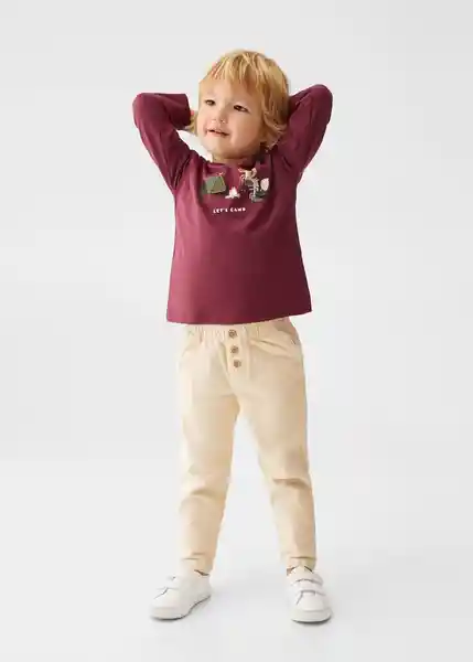 Camiseta Camping Vino Talla 69 Niños Mango