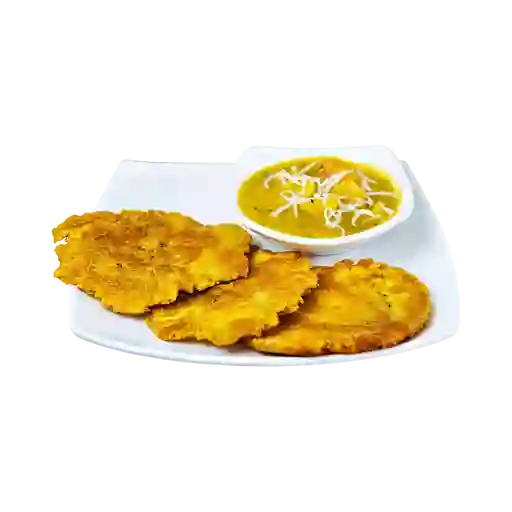 Patacones con Camarones