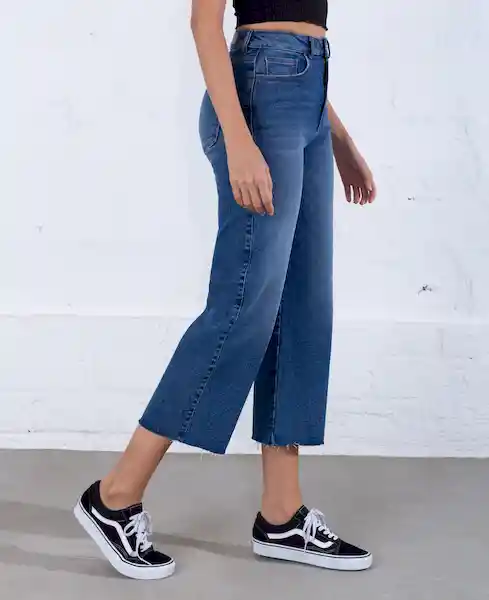 Jean Straight Pauline Azul Índigo Claro Talla 14 Mujer Naf Naf