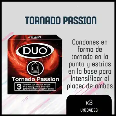 Duo Condón Tornado Passion