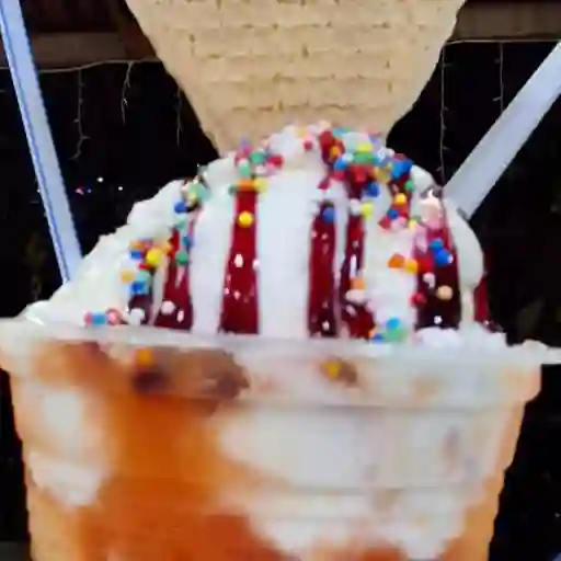 Salpicon con helado de 16 onzas