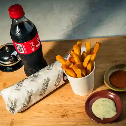 Kebab Ranchero+ Papitas y Gaseosa 400ml