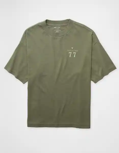 Camiseta Hombre Verde Talla Medium 4597315 American Eagle