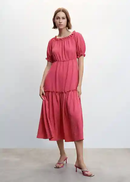 Vestido Prettyl-H Fucsia Talla S Mujer Mango