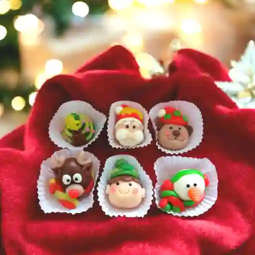 Mazapán en forma de arbolito navideño