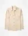 Camisa Mujer Beige Medium American Eagle