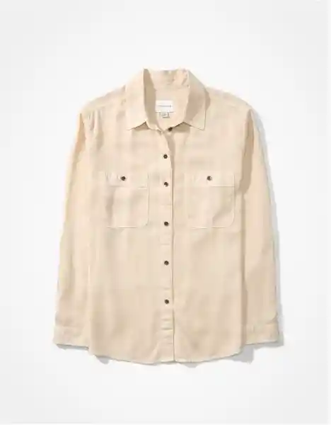 Camisa Mujer Beige Medium American Eagle