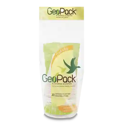 Geopack Contenedor Biodegradable Con Tapa