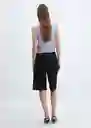 Chaleco Luka Celeste Talla S Mujer Mango