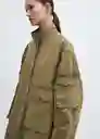 Abrigo Parka Africa Khaki Talla M Mujer Mango